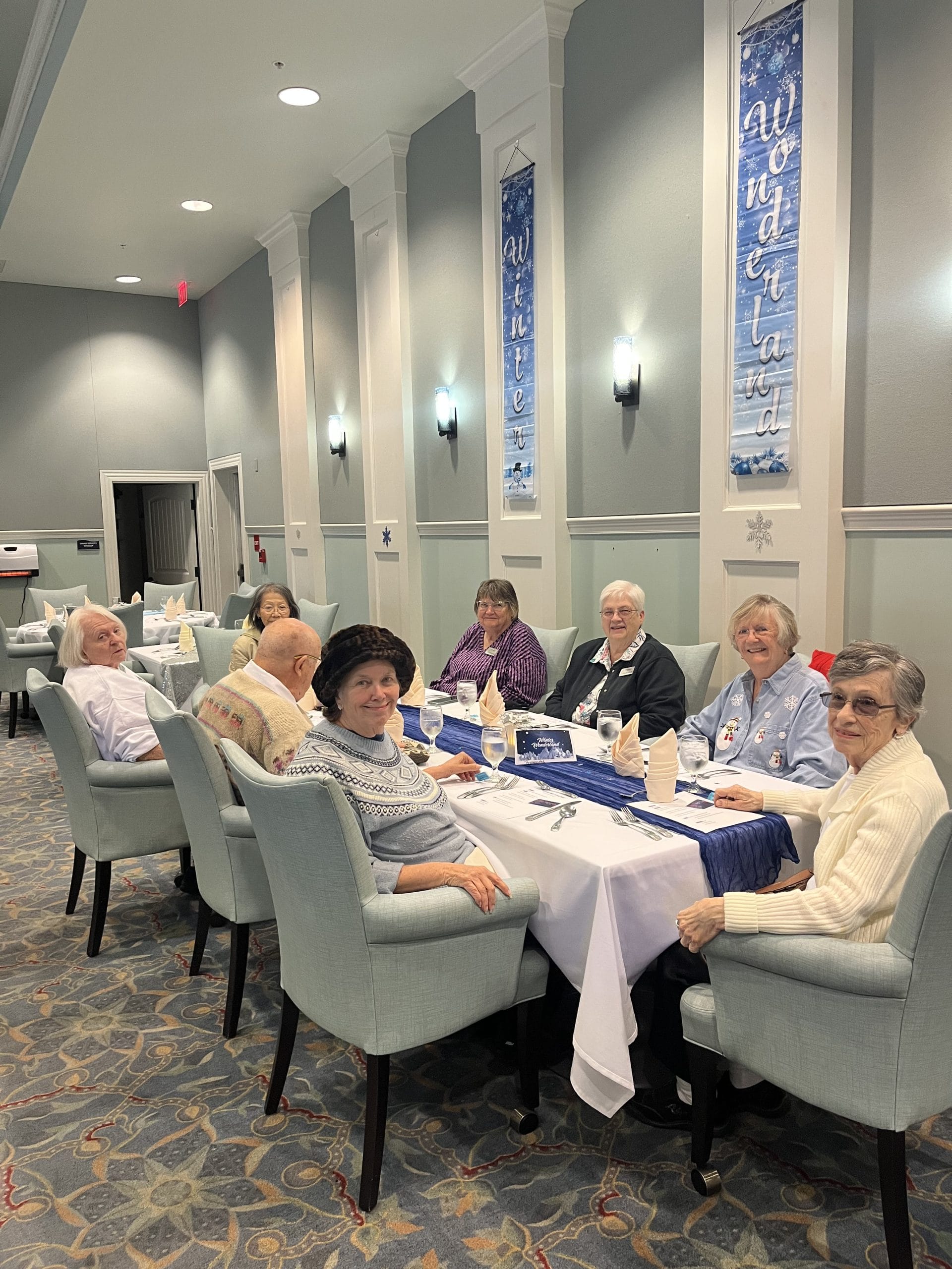 having a fancy birthday lunch at east ridge village at cutler bay