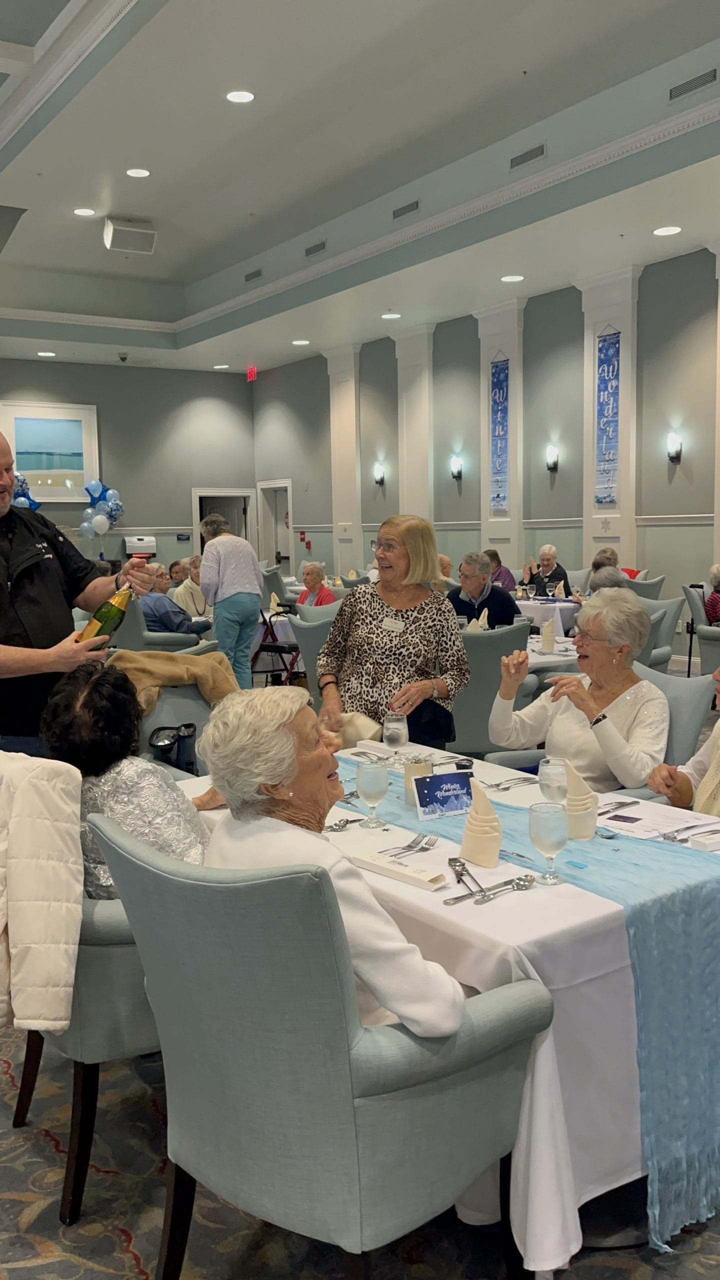 having a fancy birthday lunch at east ridge village at cutler bay